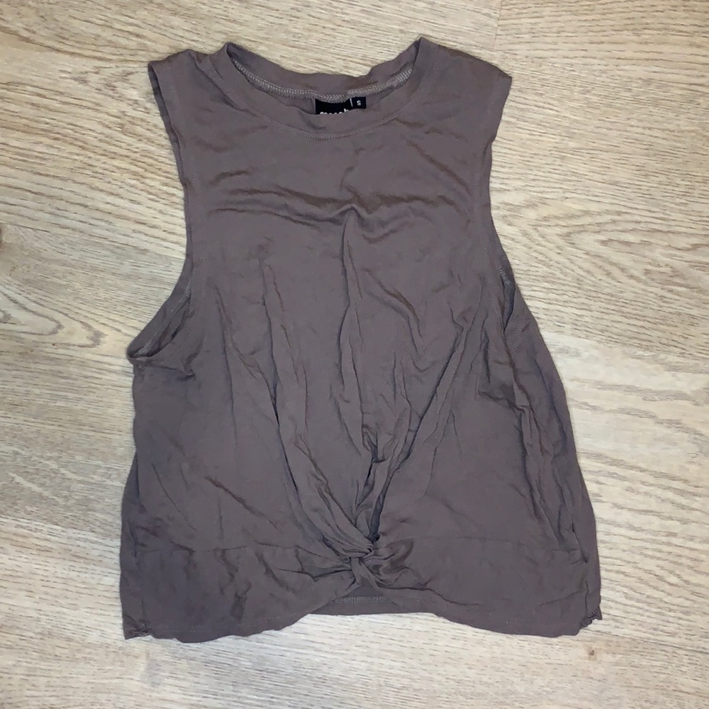 Knotted Front Crop Tank